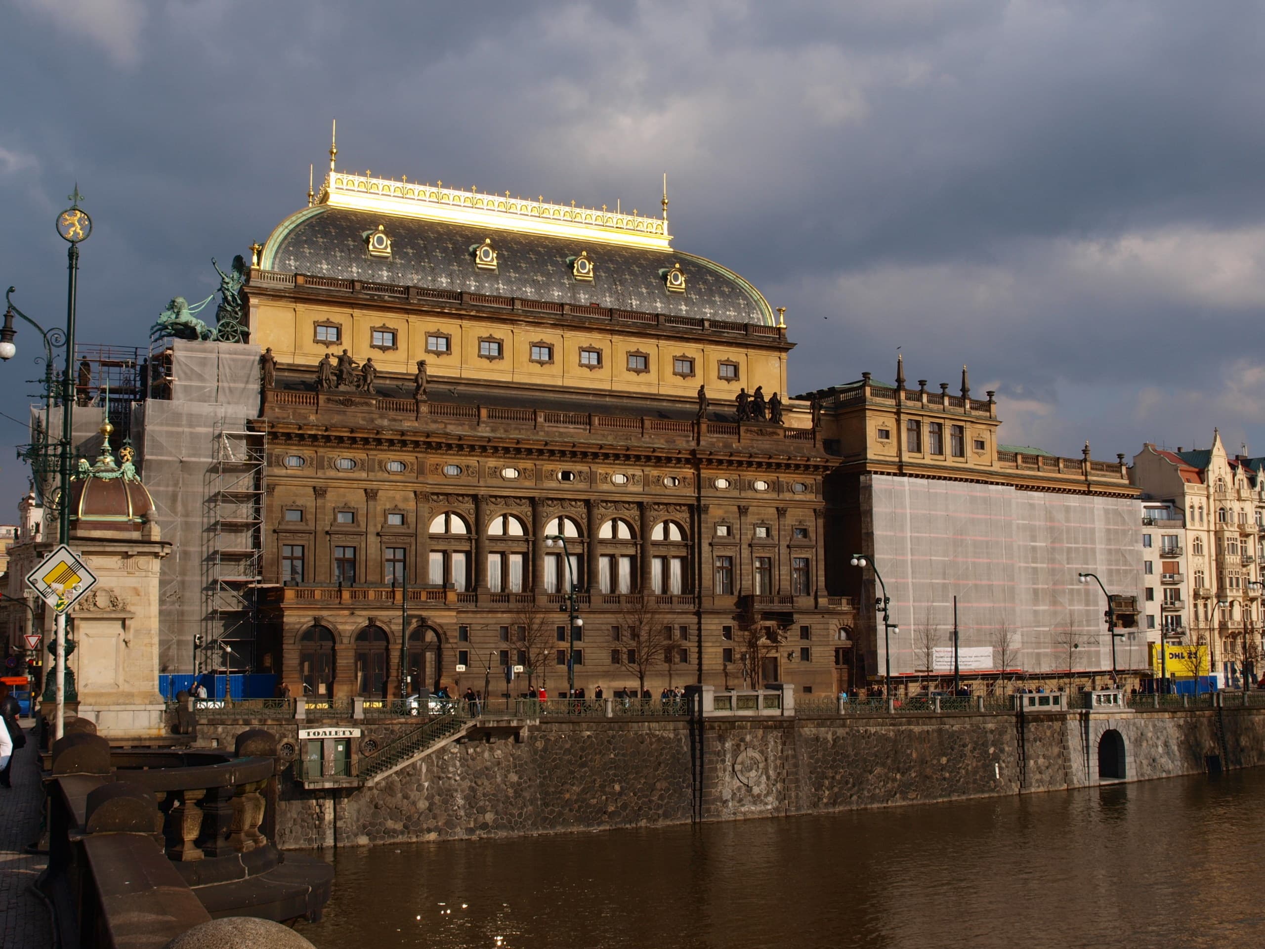 The Vltava islands and the National Theatre