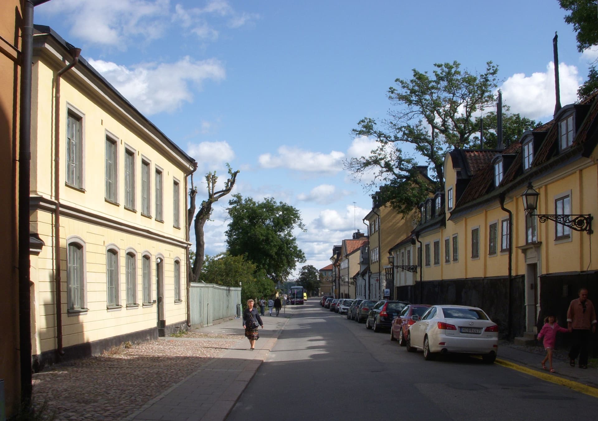 Slussen: the eastern cliffs and the harbour