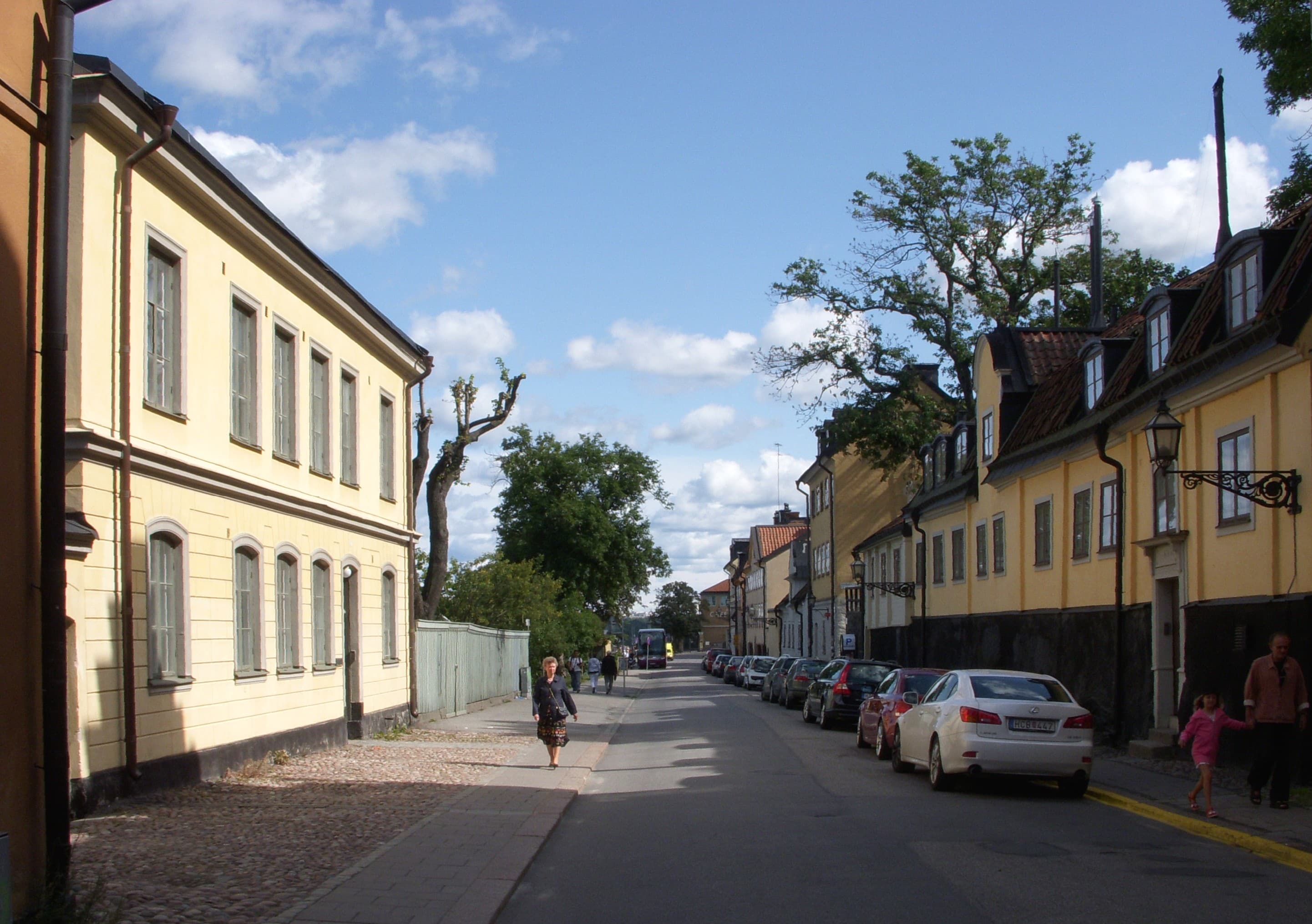 Slussen: the eastern cliffs and the harbour