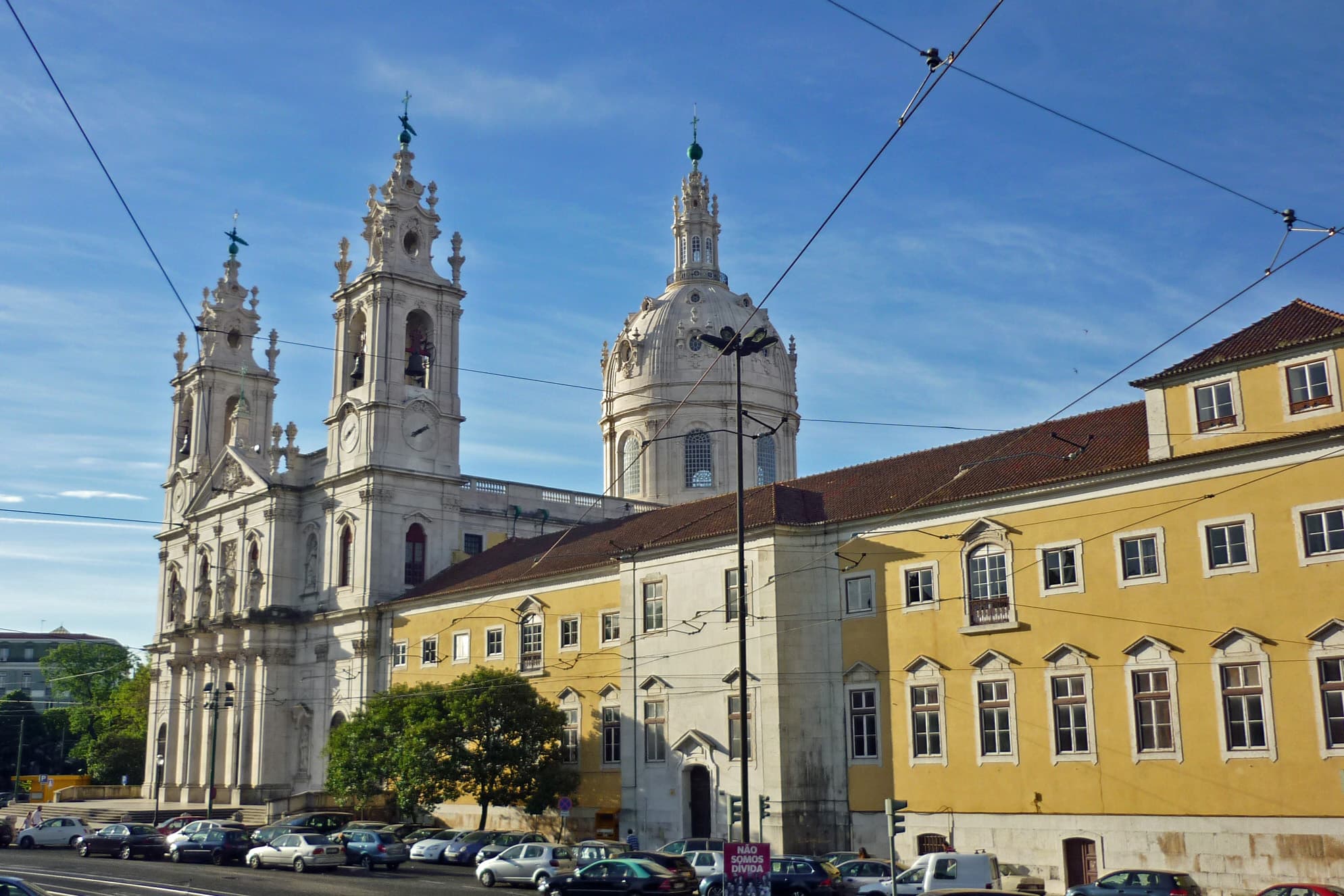 Estrela: the great dome and the garden below it