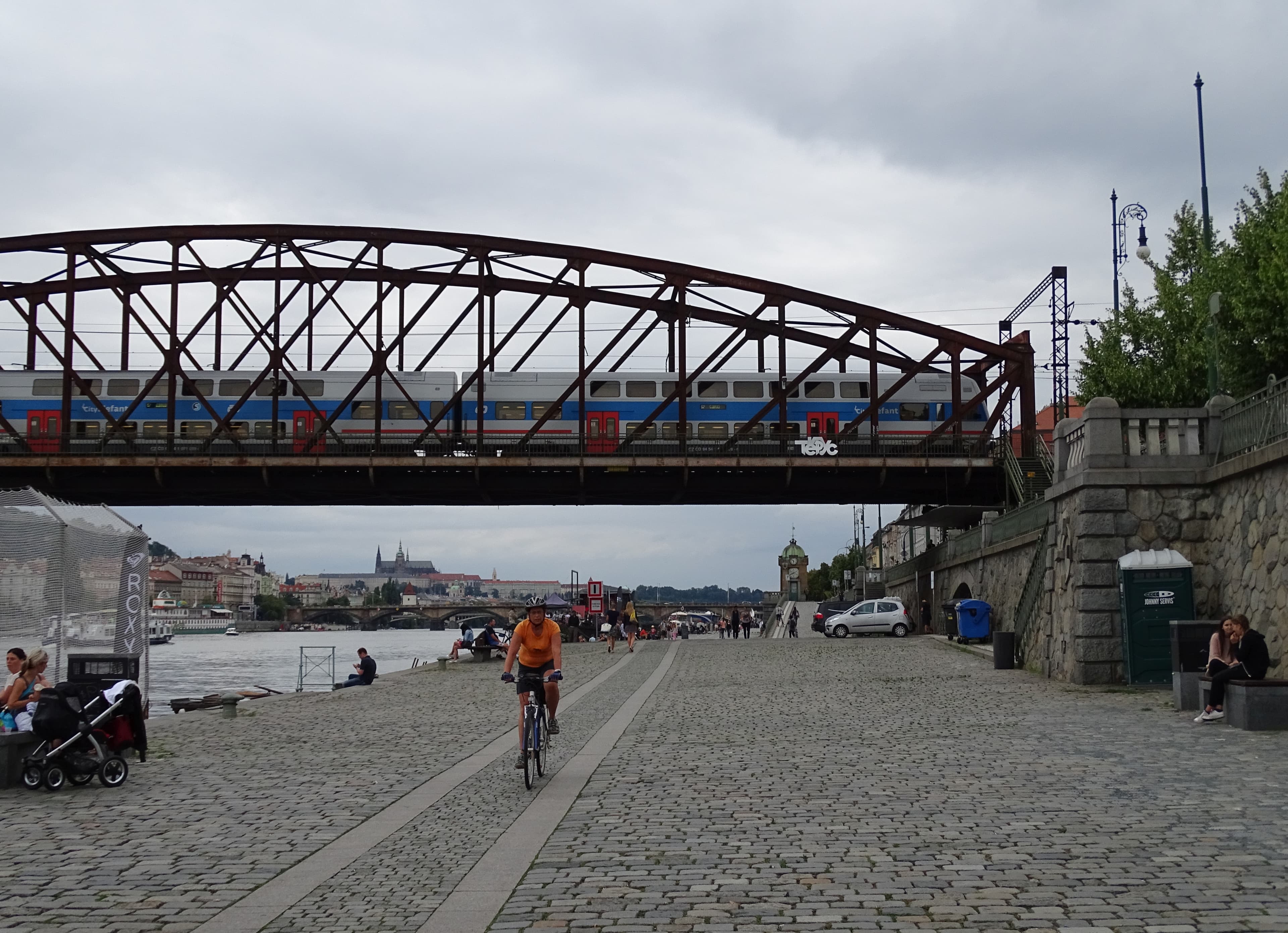 The Dancing House and the Náplavka