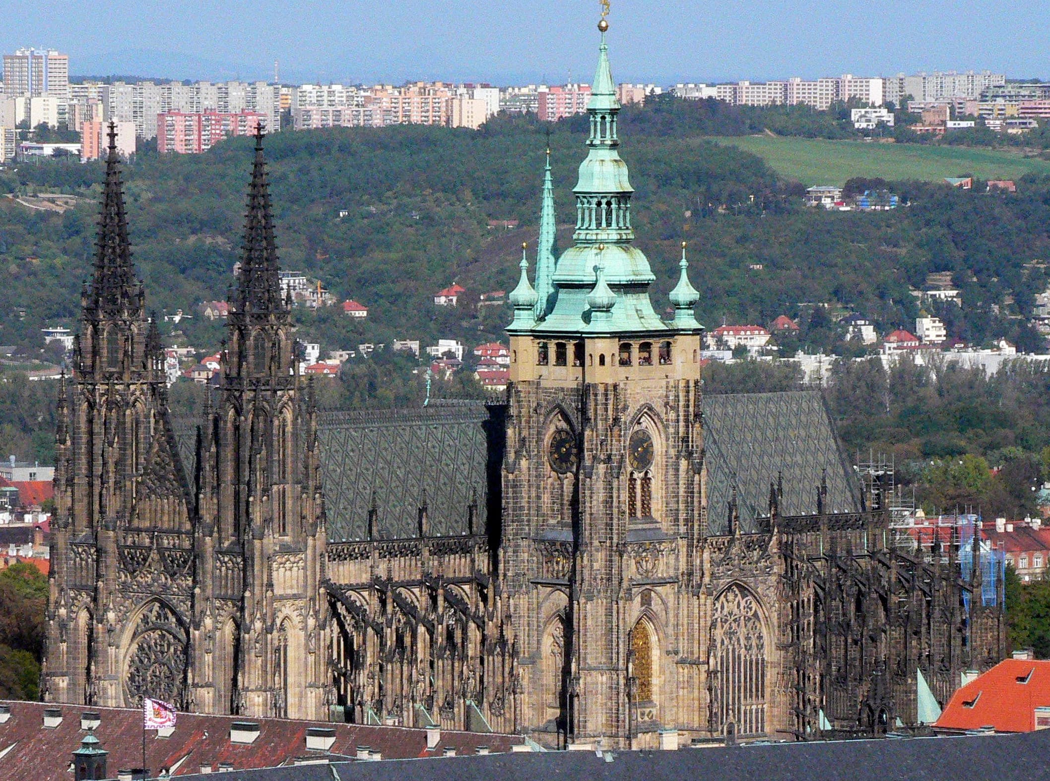Prague Castle: the cathedral and the Golden Lane